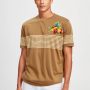 SpringAndSummer New Men Cotton Polo Shirt Striped Short-Sleeved Knitted Sweater Round Neck Plus Size Men Knitwear